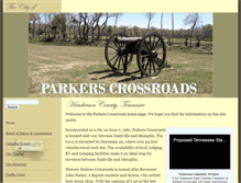 Tablet Screenshot of parkerscrossroad.org